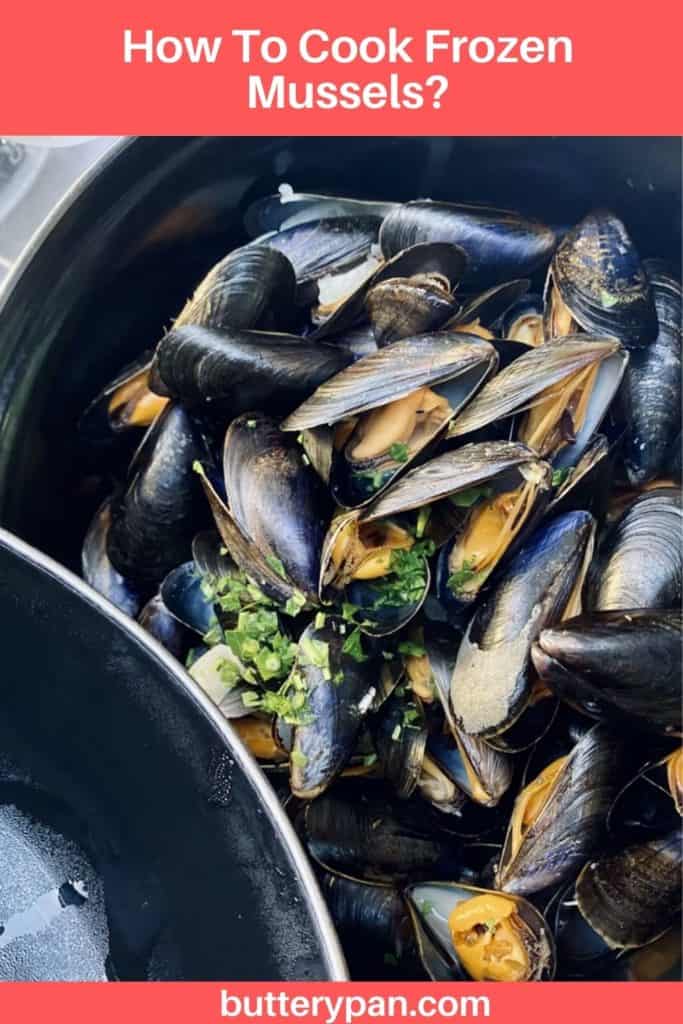 How To Cook Frozen Mussels pin