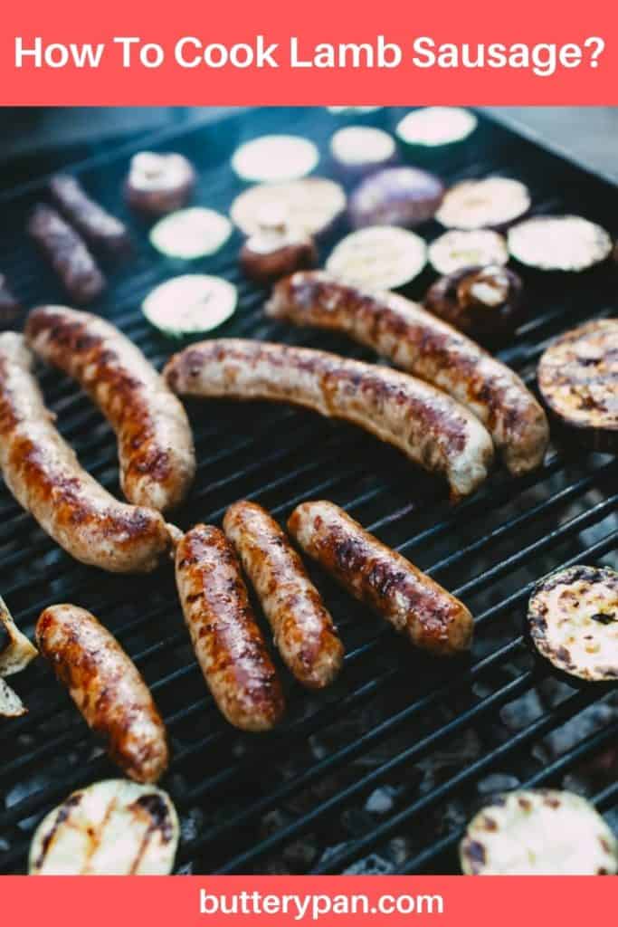 How To Cook Lamb Sausage pin