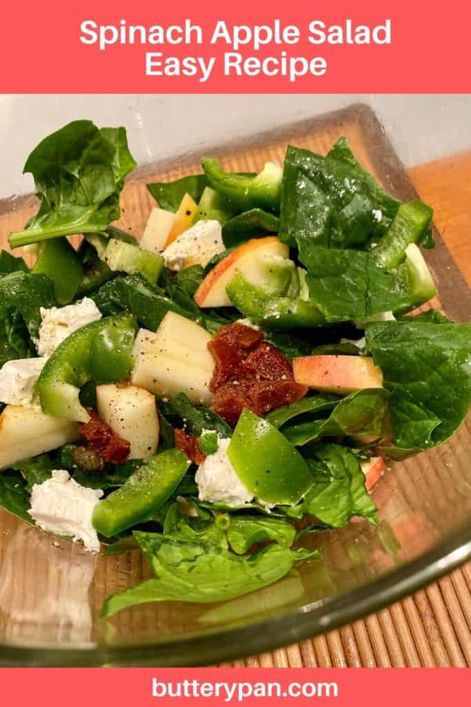 Spinach Apple Salad pin