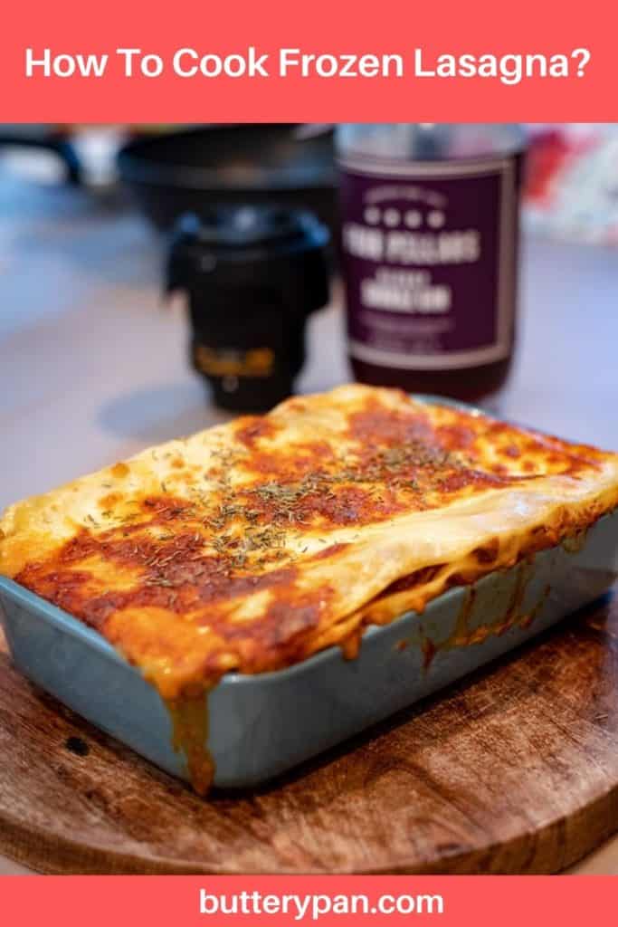 How To Cook Frozen Lasagna pin